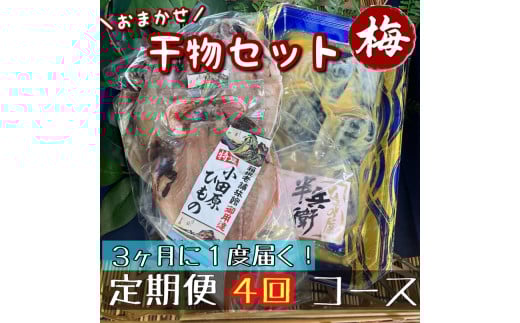 【3ヶ月に1回定期便4回】厳選！小田原の旬の干物セット 梅【 まぐろや 神奈川県小田原市 】