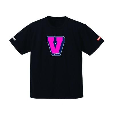 ふるさと納税 羽島市 JTTA公認　卓球ユニフォーム【男女兼用(ドライ):XXLサイズ】アルファベット　V　ブラック