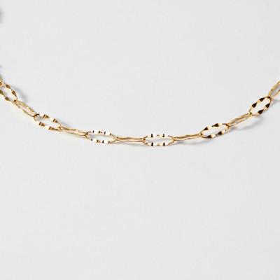 ふるさと納税 大津市 【K10イエローゴールド ペダルLチェーンブレスレット】17cm 印象的な美しさ 上品アクセサリー |  | 02