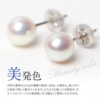 ふるさと納税 長崎市 あこや真珠 7.5-8.0mm 保証書付 ピアス K14WG パール |  | 01