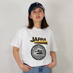 阪神甲子園球場 マンホールTシャツ 白 Mサイズ