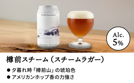 【白老町のクラフトビール】「樽前スチーム」（計9本）《The Old Grey Brewery》