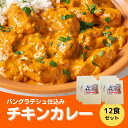 【ふるさと納税】チキンカレー 12食セット 辛口 カレー レトルト パウチ 食品 アレンジ 非常食 常備食 保存 送料無料 緊急支援品 生活応援 コロナ支援 福島県 田村市 株式会社むー