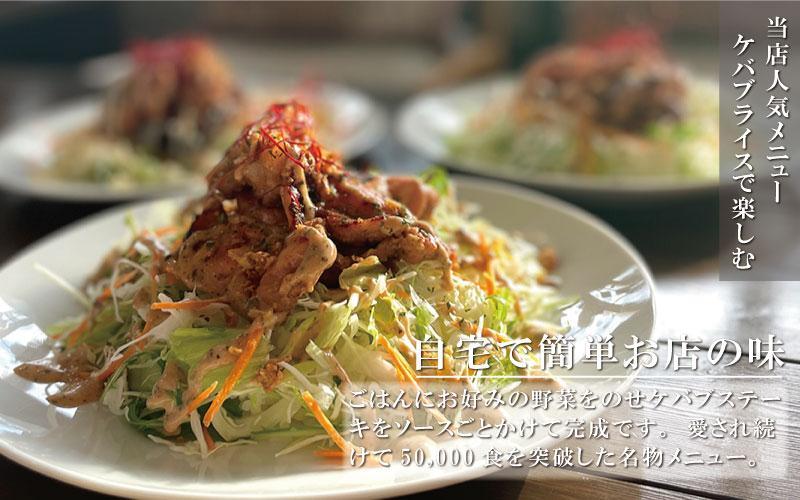 絶品ケバブチキンステーキ3種(計10パック) と ごはん 10パック