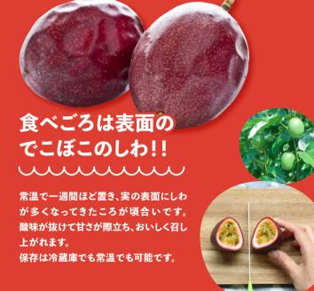 【2025年先行予約】ルビー色のトロピカルフルーツ！パッションフルーツ【家庭用】約4kg　A052-009