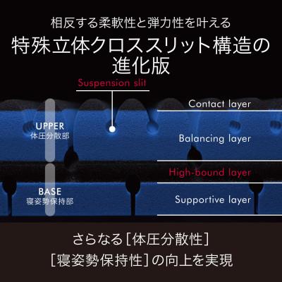 ふるさと納税 近江八幡市 【nishikawa/西川】[エアーSX]マットレス/ハード ダブルサイズ 配色:ロイヤルブルー |  | 02
