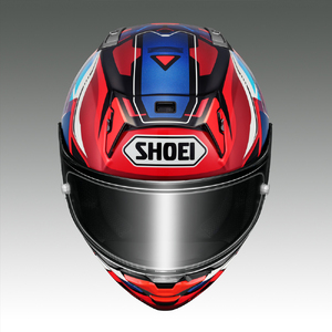 SHOEIヘルメット【X-Fifteen VALION (RED／BLUE)】XL フィッティングチケット付き｜エックスフィフティーン ヴァリオン フルフェイス バイク ツーリング レーサー ショウエ