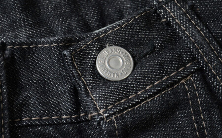 230P7646 秋田の拘りジーンズ「なまはげジーンズ」黒鬼モデル(スタイリッシュストレート)36インチ