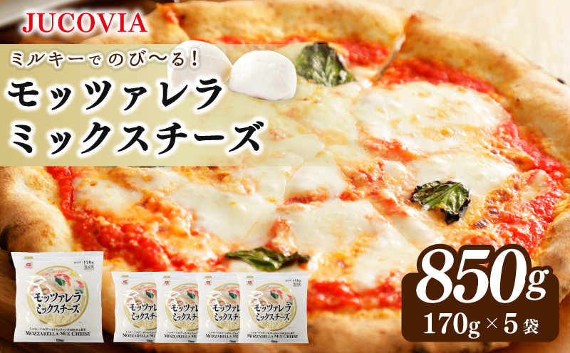 
            【ムラカワチーズ】JUCOVIA モッツァレラミックスチーズ 850g【スピード発送 小分け 170g×5P 普段使い 高評価 ちーず】
          