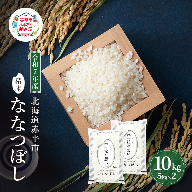 【ふるさと納税】ななつぼし 白米 精米 米 選べる 単品 定期便 5kg 10kg 北海道米 赤平産 お米 ごはん ご飯 ライス おにぎり 特A 北海道 赤平市 《定期便は入金翌月から出荷開始》　お届け：準備でき次第順次出荷