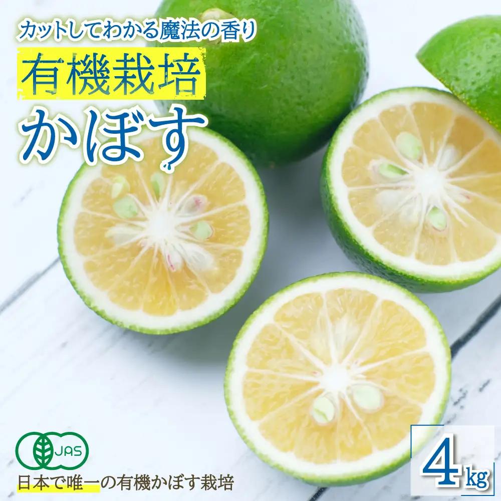 カットしてわかる魔法の香り「有機栽培かぼす」 4㎏箱入り K2-S