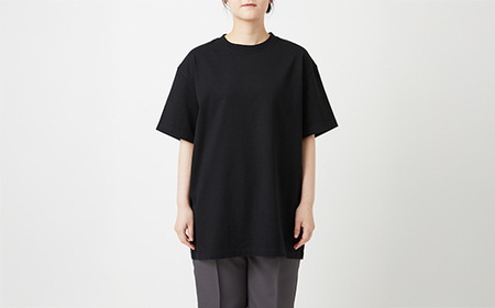 【Yonetomi】米富繊維 NEW BASIC T-SHIRT 黒 ブラック 服 洋服 ユニセックス メンズ レディース ブランド 数量限定 山形県 山辺町 サイズ3 yt-yttsk3