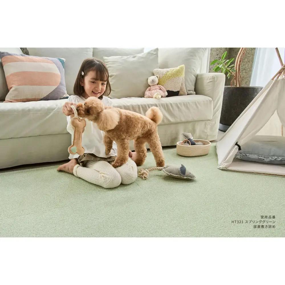 【高島屋選定品】ホームタイルカーペット6枚1セット ＜カラー：ミルキーホワイト＞
