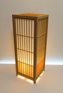 組子行灯「極」 LLサイズ 楮和紙無地 国産杉突板（腰板）デザイン