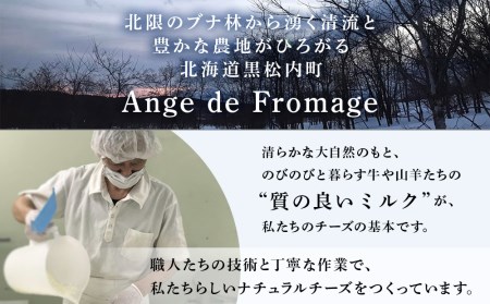 【北海道黒松内産】アンジュ・ド・フロマージュ セミハードチーズ「クロマツナイ」１／２ホール（約２キロ）受注生産