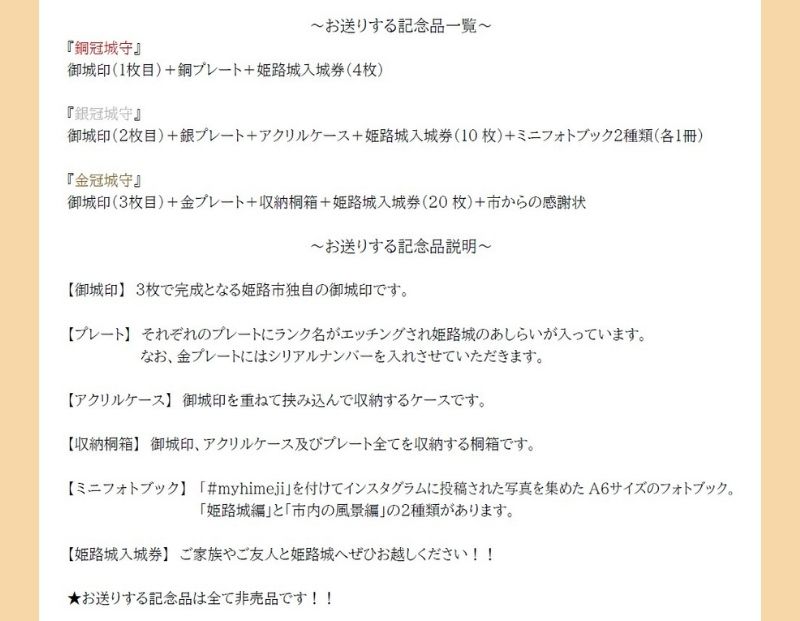 姫路城守ポイント（18,000石） 