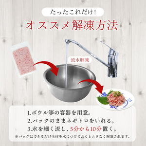 a10-1274　南鮪入り 焼津 海の極 ネギトロ 小分け 計800g 100g×8パック
