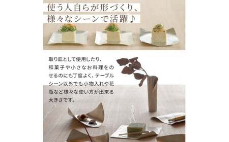 すずがみ 3枚 セット 高岡銅器 錫 民芸品 工芸品 工芸 雑貨 日用品 食器 器 皿 プレート 富山県高岡市  FAD-0029