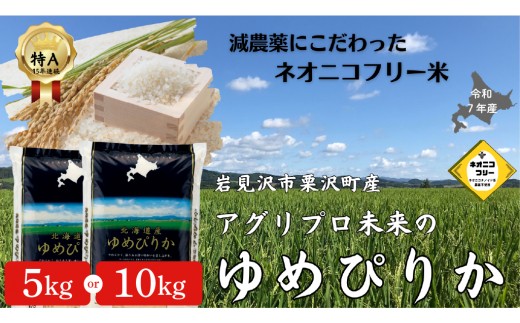 
                  【選べる内容量】令和7年産 アグリプロ未来のゆめぴりか 5kg～10kg【a178-001-sku】北海道 岩見沢市 北海道産 お米 米 精米 白米 ご飯 ごはん
                