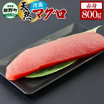 ふるさと納税 田野町 【四国一小さなまち】天然マグロ 赤身 800g ★冷蔵★