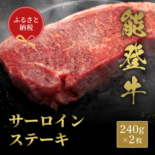 肉【和牛セレブ】能登牛 サーロインステーキ 240g×2枚 サーロインステーキ 240g 黒毛和牛 サーロイン ステーキ 霜降り ギフト 石川県 能美市