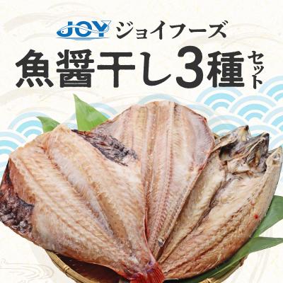 ふるさと納税 小牧市  「ジョイフーズ」魚醤干し3種セット　干物[052S04]