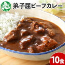 【ふるさと納税】 507. ビーフカレー 10個 セット 中辛 牛肉 業務用 レトルトカレー レトルト食品 野菜 備蓄 まとめ買い 20000円 北海道 弟子屈町