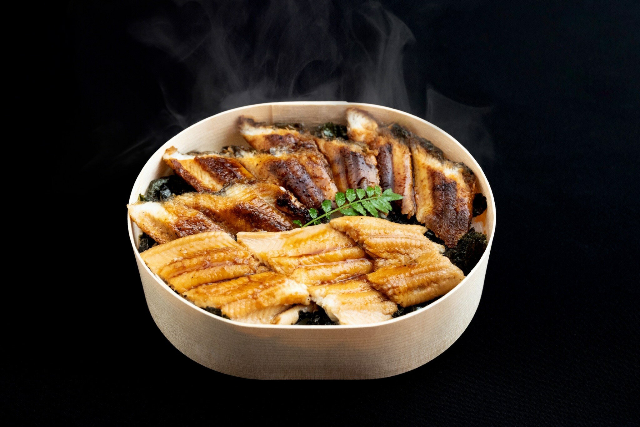 【ふるさと納税】冷凍　焼あなごと煮あなごのあいもりわっぱめし　特上(340g)