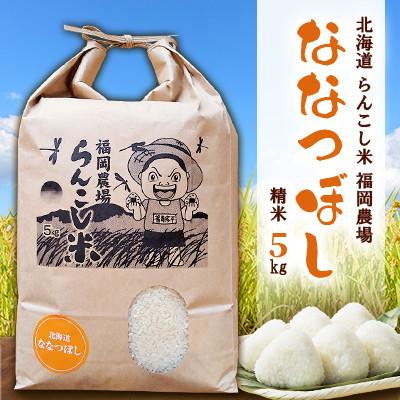 ふるさと納税 蘭越町 令和7年産　らんこし米 福岡農場のななつぼし 5kg