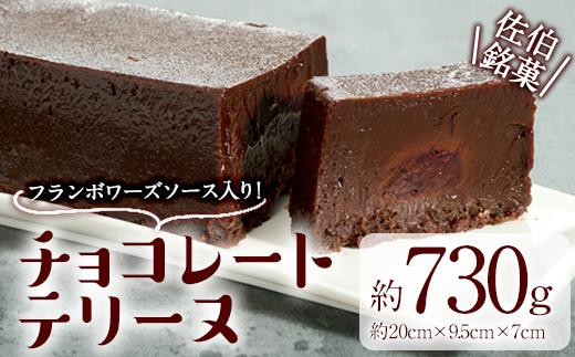 チョコレートテリーヌ (約730g) チョコ チョコレート テリーヌ スイーツ スウィーツ チョコテリーヌ チョコケーキ チョコレートケーキ 菓子 焼き菓子 洋菓子 おやつ 大分県 佐伯市【ER032】【(株)古川製菓】