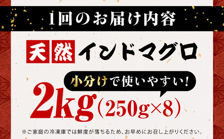 【全12回定期便】天然 まぐろ ねぎとろ 2kg（500g×4パック）【本まぐろ直売所】[AKAK049]