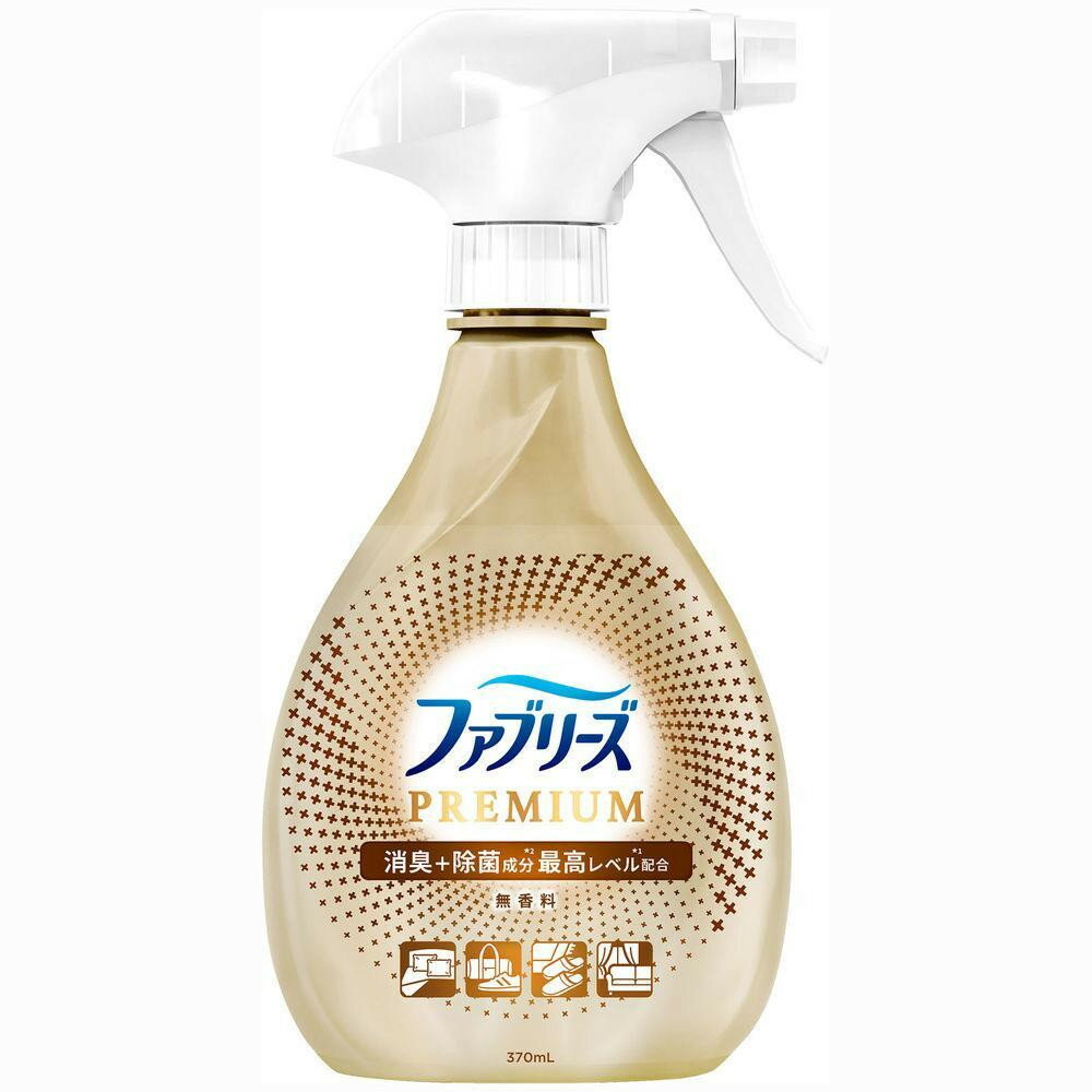 【ふるさと納税】ファブリーズW除菌+消臭 プレミアム 無香料 本体370ml 12個セット