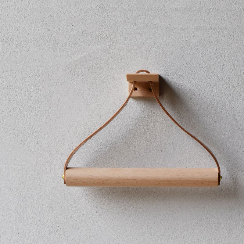 Teha’amana Towel holder テハマナ タオルホルダー ブナ ナチュラル 革 皮 雑貨 おしゃれ レザー 本革 こだわりの逸品 地域特産品 ギフト 自分用 人気 おすすめ