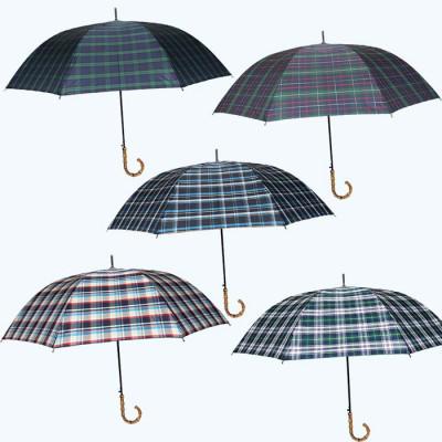 ふるさと納税 田原本町 メンズ雨傘 長傘 322202 先染チェック ジャンプ傘 70cm 日本製 ライトグレー |  | 01