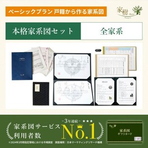 【ふるなび限定】家系図ギフトカード(本格家系図セット全家系分)FN-Limited-SP【1692701】