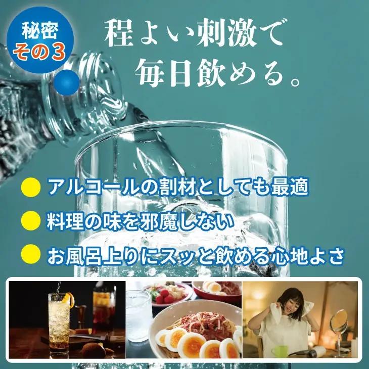 【定期便】 (年6回/隔月お届け) 蛍の郷の天然すい（炭酸水500mlｘ24本) x 3ケース 偶数月  炭酸 Q108-003