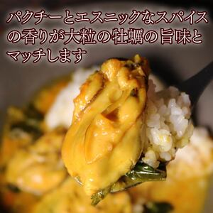パクチー香る牡蠣のスパイシーカレー 3人前 牡蠣カレー
