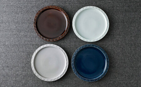 【波佐見焼】7寸プレート 中皿 4色【清山】[TD08] 取り皿 中皿 取り皿