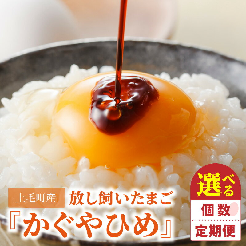 【ふるさと納税】高評価 たまご 選べる 個数 回数 定期便 かぐやひめ 生卵 鶏卵 コク まろやか 旨み 国産 衛生 品質 管理 徹底 エサ こだわり 放し飼い 九州産 卵かけご飯 オムライス オムレツ チャーハン 親子丼 ご飯 食品 お取り寄せ グルメ 福岡県 上毛町 送料無料