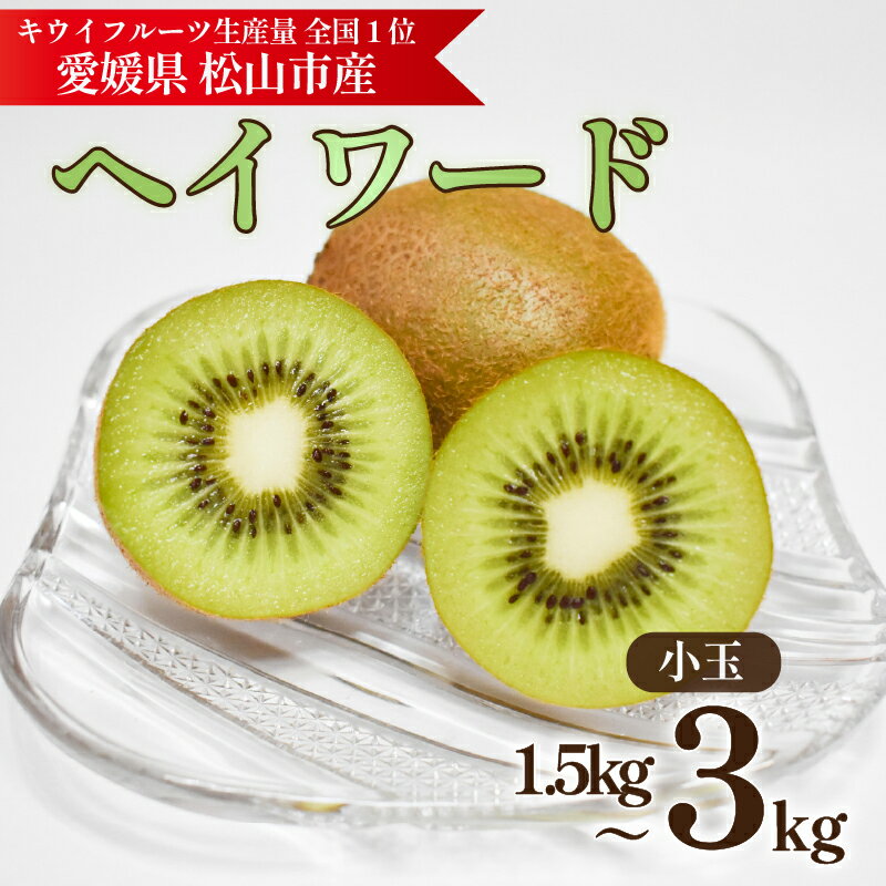 【ふるさと納税】 キウイフルーツ ヘイワード 【小玉】 約1.5kg / 約3kg 【2026年11月上旬頃から順次発送】 | キウイ グリーンキウイ ヘイワード キウイフルーツ フルーツ 果物 きうい くだもの デザート 産地直送 数量限定 国産 送料無料 愛媛県 松山市