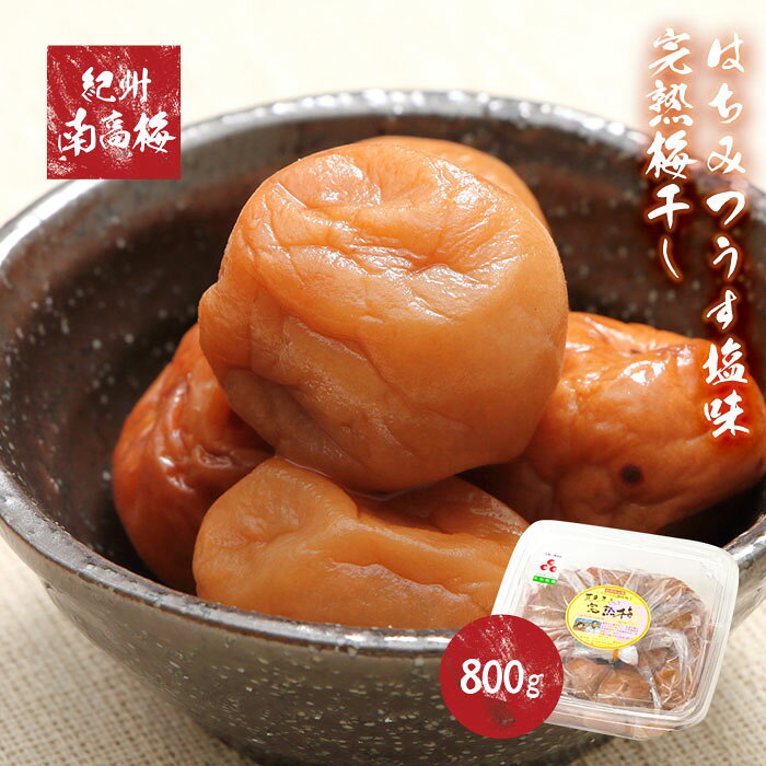 【ふるさと納税】紀州南高梅使用　はちみつうす塩味完熟梅干し　800g［TM142］ | 和歌山 那智勝浦町 紀州梅 はちみつ 蜂蜜 ハチミツ 梅干し 梅干 梅 うめ ウメ はちみつ梅干し 蜂蜜梅干し 返礼品 名産品 特産品 お土産 ご飯のお供