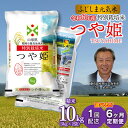 【ふるさと納税】【令和6年産 新米】 特別栽培 つや姫 ふじしま元気米 10kg(5kg×2)　選べる［1回配送］［6ヶ月定期便］