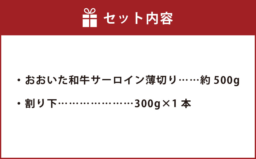 おおいた和牛すき焼きセット(約500g)