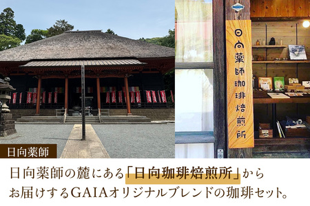 日向珈琲セット(ブレンド／グアテマラ／ミャンマー130g 粉＋ドリップパック 6個×3種 計18個) [0450]