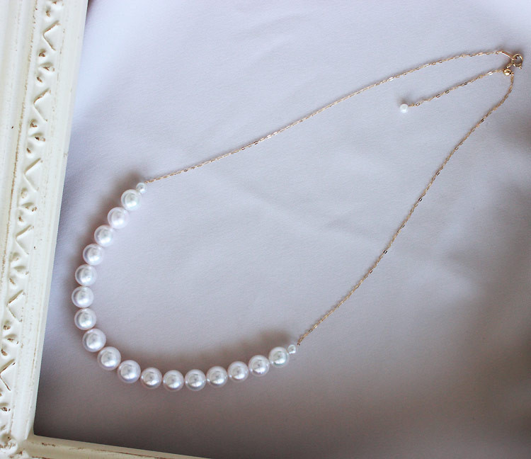 真珠 ネックレス K18 パール アクセサリー ジュエリー 三重県 伊勢志摩 志摩市 冠婚葬祭 慶事 結婚式 入学式 卒業式 母の日 誕生日 記念日 プレゼント 本真珠 アコヤ真珠  / 志摩産 アコ