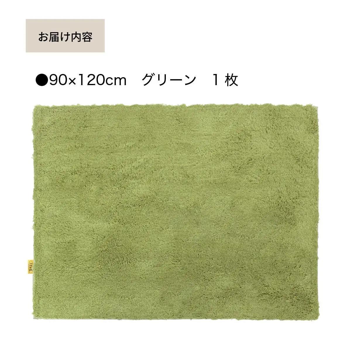 乾度良好 Dナチュレ バスマット 約90×120cm グリーン 吸水速乾 裏面すべり止め加工 抗菌防臭 洗える 足拭きマット