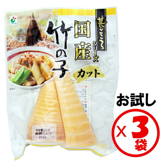 【ふるさと納税】「菜ごころ 国産竹の子カット 120g」×3袋 ※離島への配送不可