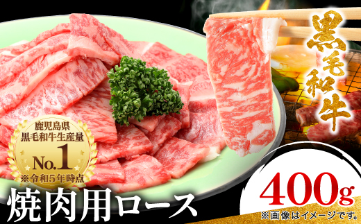 【鹿児島県産】黒毛和牛 焼肉用ロース 400g(枕崎市) A8−112【配送不可地域：離島】【1616202】