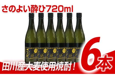 麦焼酎 さのよい酔ひ 720ml×6本 麦焼酎