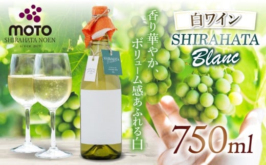 MOTO Wine Shirahata Blanc | 白ワイン 日本産 辛口 フルボトル シャルドネ 細野産 青リンゴ バナナ パイナップル 大吟醸 香り 酵母 旨み 酸控えめ ボリューム感 飲みごたえ まろやか 芳醇 ステンレスタンク ワイン酵母 アルコール 国産醸造 ワイナリー ホタテのバター焼き 生姜焼き 西京焼き 食中酒 ギフト 日本酒好き おすすめ ワイン初心者 兵庫県 上郡町